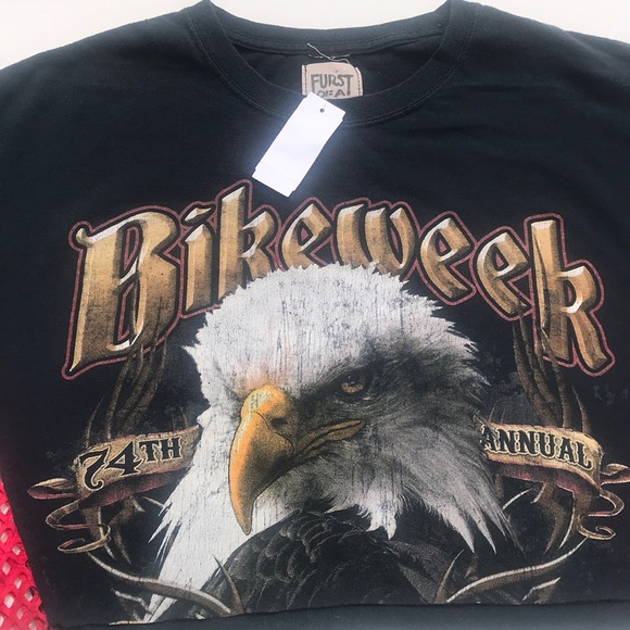 First of a Kind Biker Cropped T-SHIRT - Picture 2 of 7